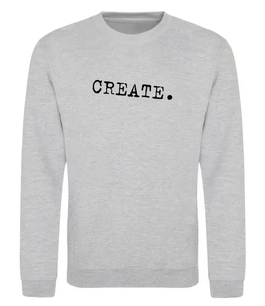 Світшот Create Сірий меланж фото