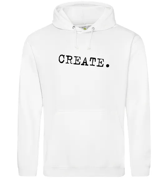 Женская толстовка (худи) Create Белый фото