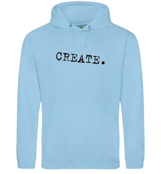 Женская толстовка (худи) Create Голубой фото