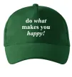 Кепка Do what makes you happy Темно-зелений фото