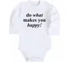 Детский боди Do what makes you happy Белый фото