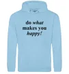 Жіноча толстовка (худі) Do what makes you happy Блакитний фото