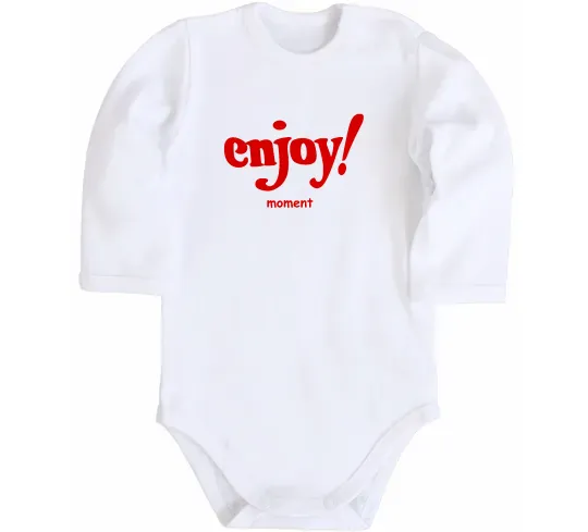 Детский боди Enjoy moment Белый фото