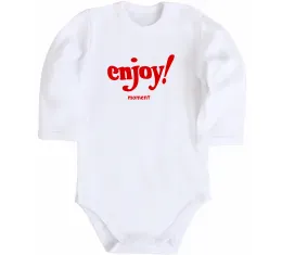 Дитячий бодік Enjoy every moment summer Білий фото