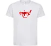 Дитяча футболка Enjoy moment Білий фото