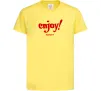 Дитяча футболка Enjoy moment Лимонний фото
