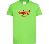 Дитяча футболка Enjoy moment Лаймовий фото