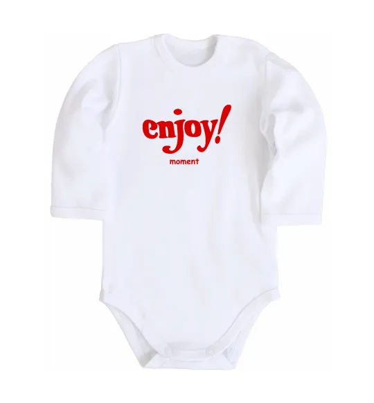 Детский боди Enjoy moment Белый фото