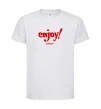Детская футболка Enjoy moment Белый фото