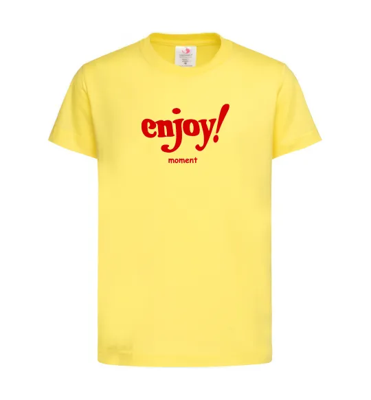 Детская футболка Enjoy moment Лимонный фото