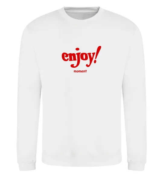 Свитшот Enjoy moment Белый фото