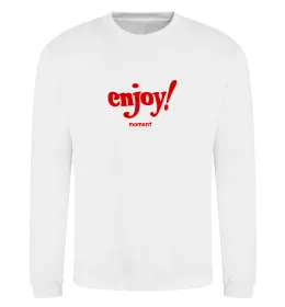 Світшот Enjoy moment Білий фото