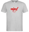 Мужская футболка Enjoy moment Серый фото