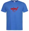 Мужская футболка Enjoy moment Ярко-синий фото