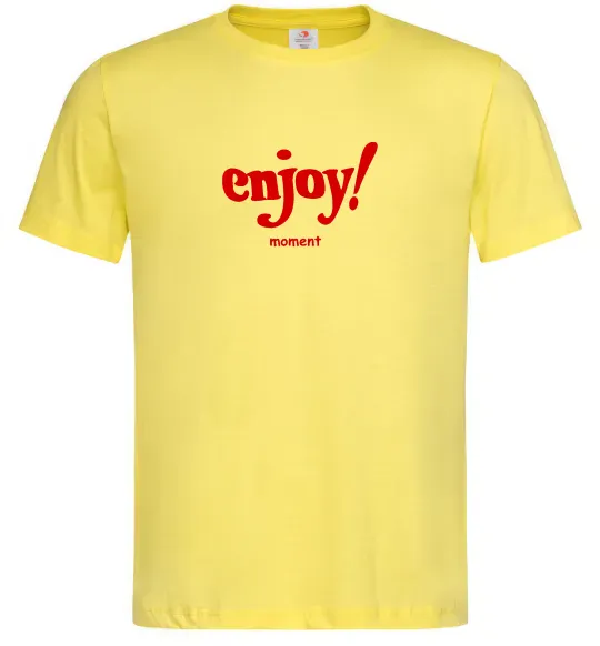 Мужская футболка Enjoy moment Лимонный фото