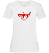 Женская футболка Enjoy moment Белый фото