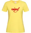 Женская футболка Enjoy moment Лимонный фото