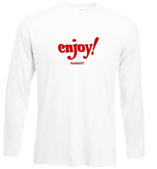 Лонгслів Enjoy moment Білий фото