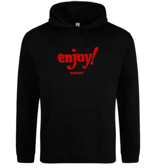 Чоловіча толстовка (худі) Enjoy moment Чорний фото