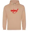 Чоловіча толстовка (худі) Enjoy moment Пісочний фото