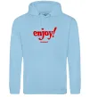 Мужская толстовка (худи) Enjoy moment Голубой фото