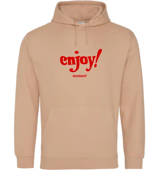 Жіноча толстовка (худі) Enjoy moment Пісочний фото