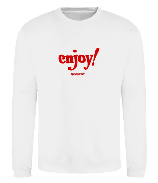 Світшот Enjoy moment Білий фото