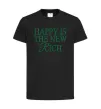 Детская футболка Happy is the new rich Черный фото