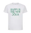 Детская футболка Happy is the new rich Белый фото
