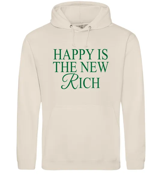 Мужская толстовка (худи) Happy is the new rich Таш фото