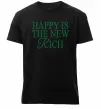 Мужская премиум футболка Happy is the new rich Черный фото