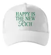 Кепка Happy is the new rich Белый фото