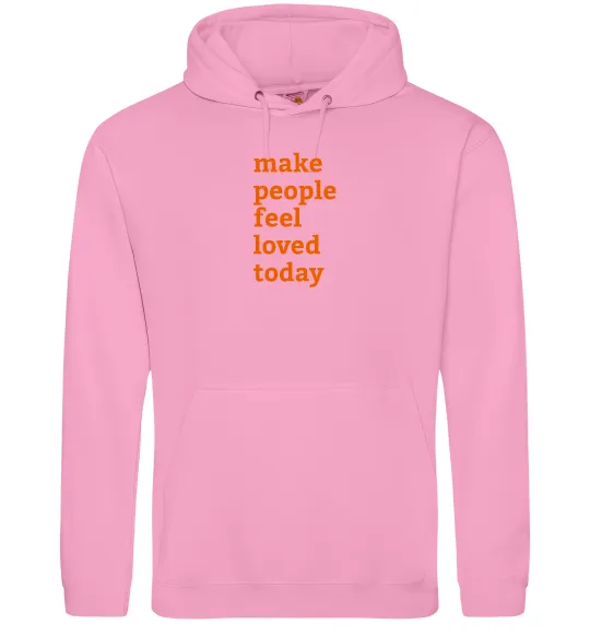 Чоловіча толстовка (худі) Make people feel loved today Рожевий фото