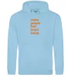 Чоловіча толстовка (худі) Make people feel loved today Блакитний фото