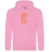 Женская толстовка (худи) Make people feel loved today Розовый фото