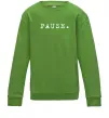 Детский Свитшот Pause Лаймовый Детский Свитшот Pause Лаймовый фото