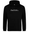Чоловіча толстовка (худі) Pause Чорний фото