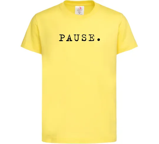 Дитяча футболка Pause Лимонний фото