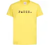 Дитяча футболка Pause Лимонний фото