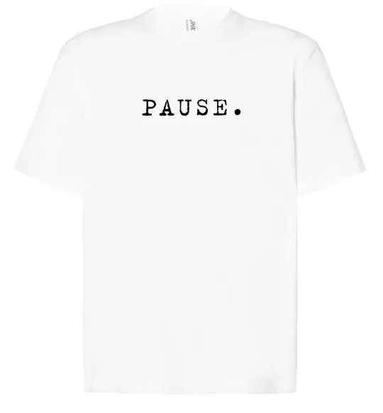 Футболка Оверсайз Pause Белый фото