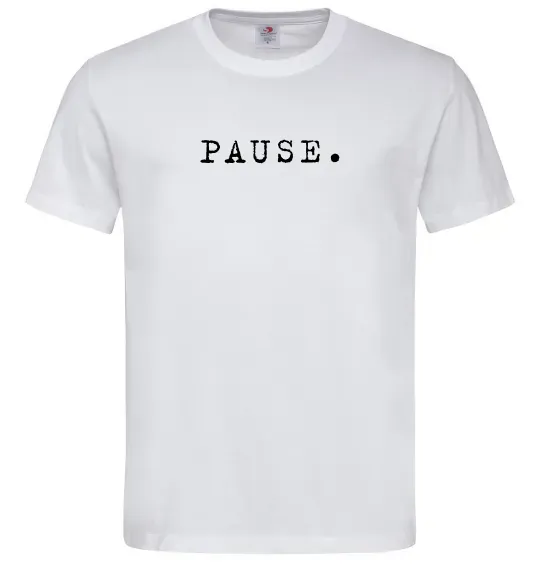 Чоловіча футболка Pause Білий фото