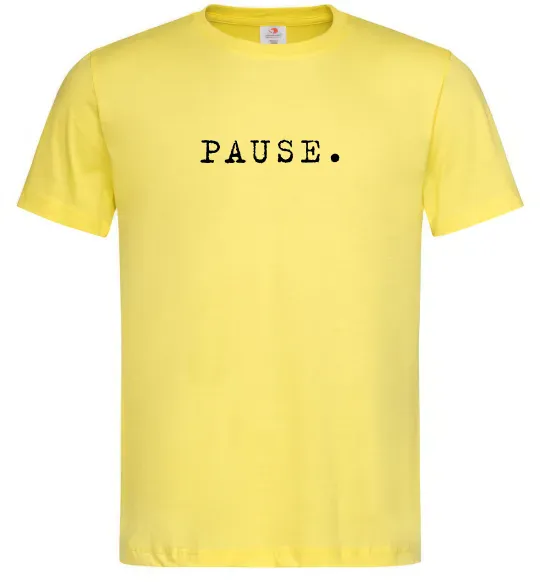 Чоловіча футболка Pause Лимонний фото