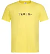 Чоловіча футболка Pause Лимонний фото