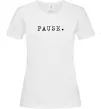 Жіноча футболка Pause Білий фото