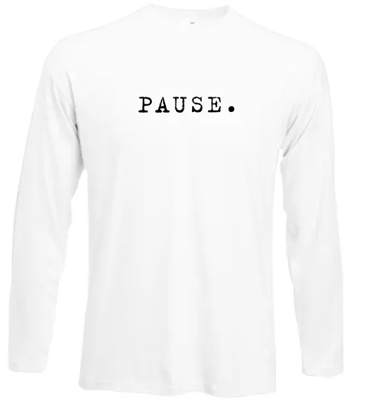 Лонгслив Pause Белый фото