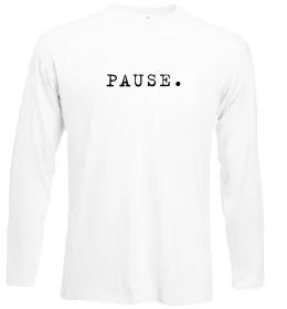 Лонгслив Pause Белый фото
