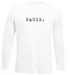Лонгслив Pause Белый фото