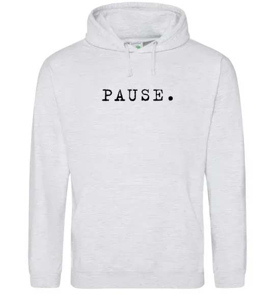 Чоловіча толстовка (худі) Pause Сірий меланж фото