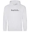 Чоловіча толстовка (худі) Pause Сірий меланж фото