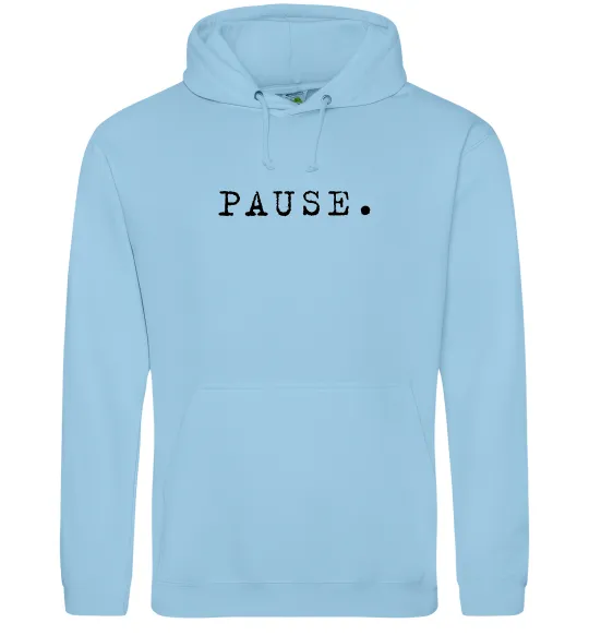 Мужская толстовка (худи) Pause Голубой фото